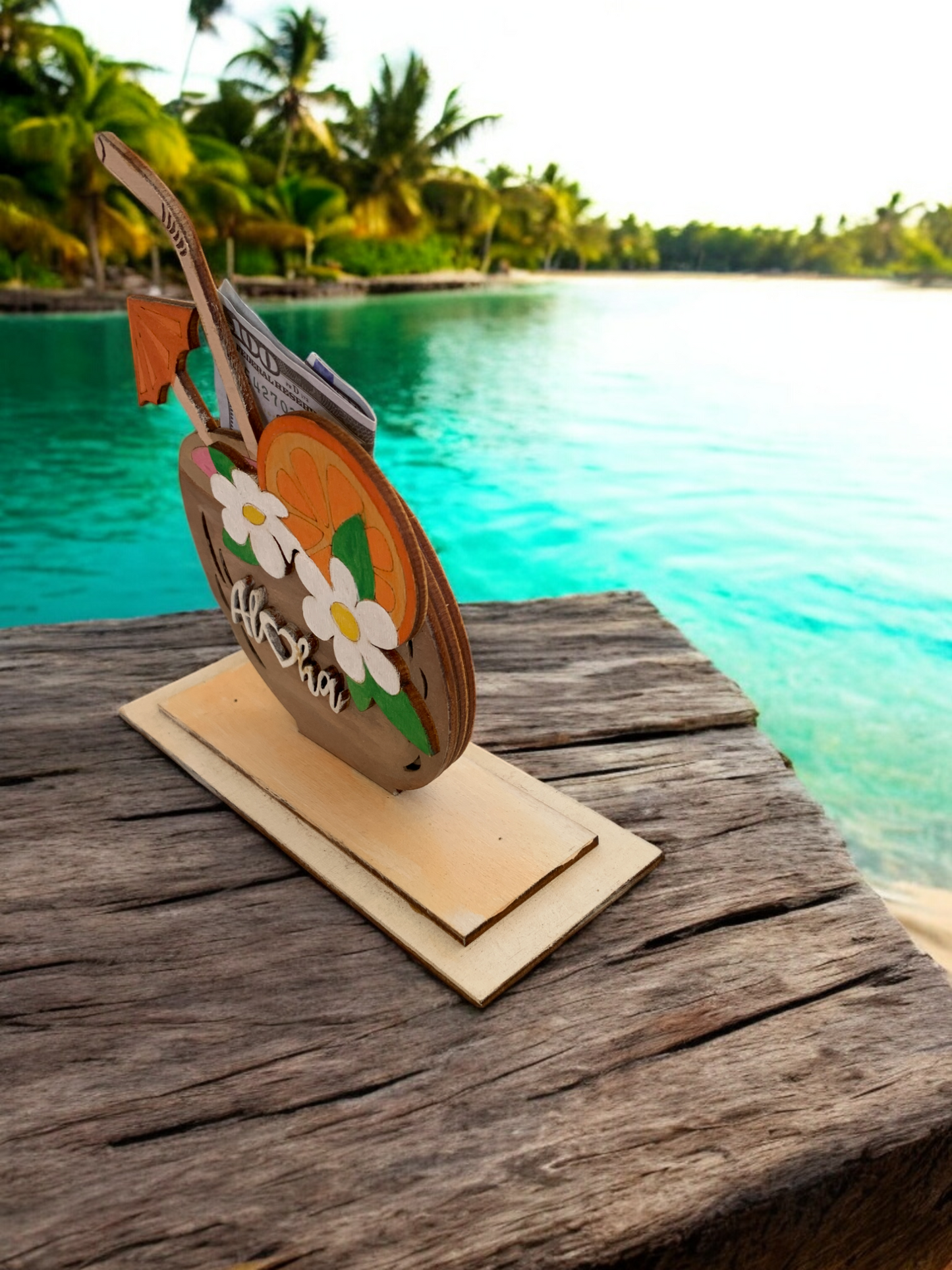 Coconut Aloha Drink Gift Card Holder
