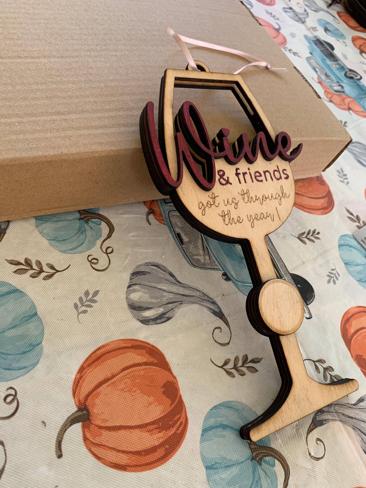 Wine Glass Gift Card Holder