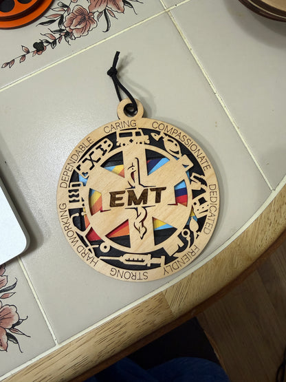 EMT Gift Card Holder | Emergency Medical Technician Gift | Handmade Wood
