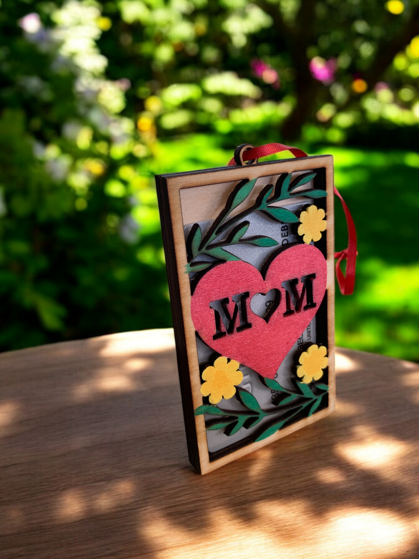Mothers Day Heart Gift Card Holder