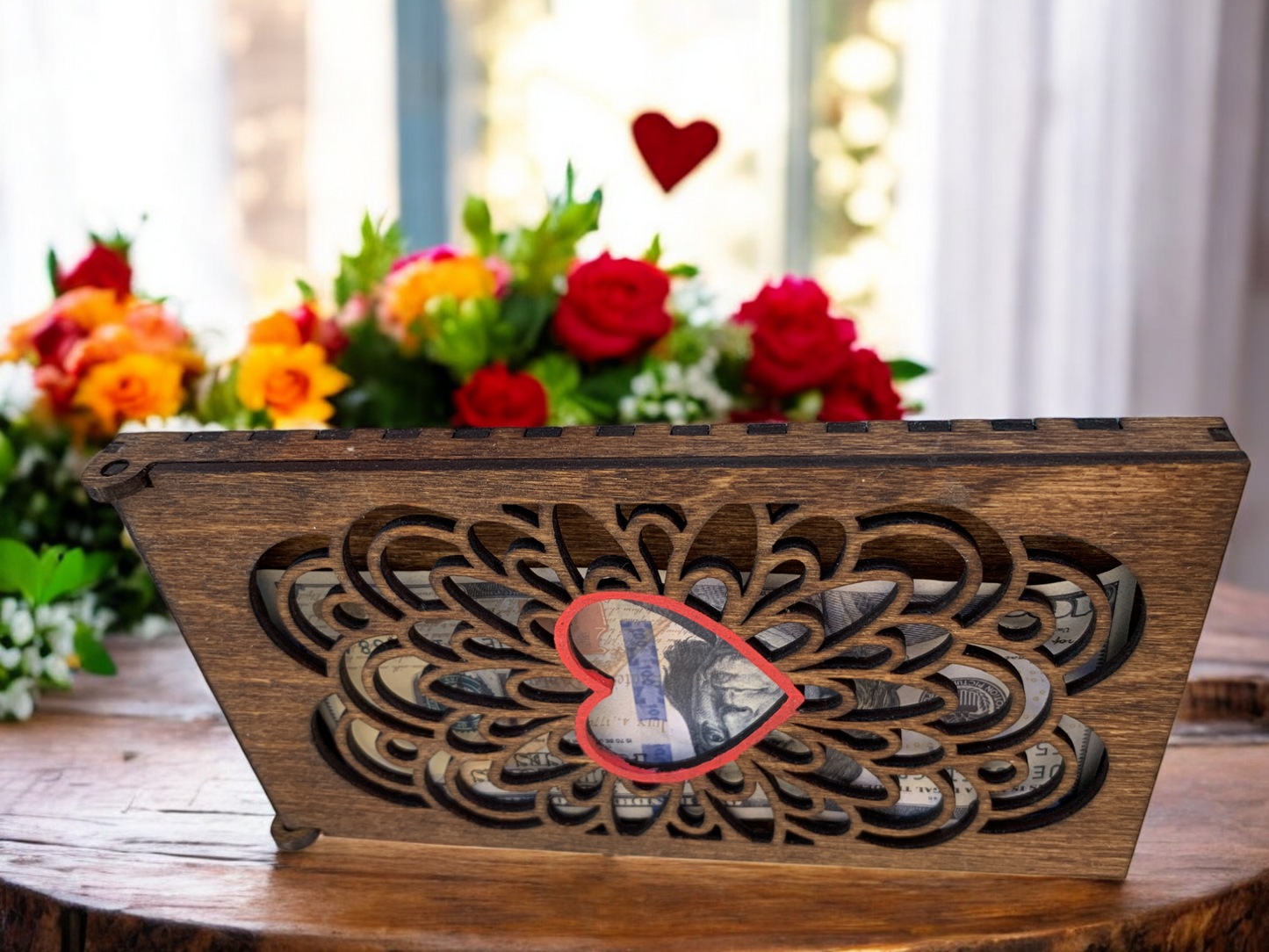 Lattice Heart Gift Card Holder