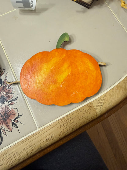 Thanksgiving Gift Card Holder | Happy Thanksgiving Pumpkin | Handcrafted Wood