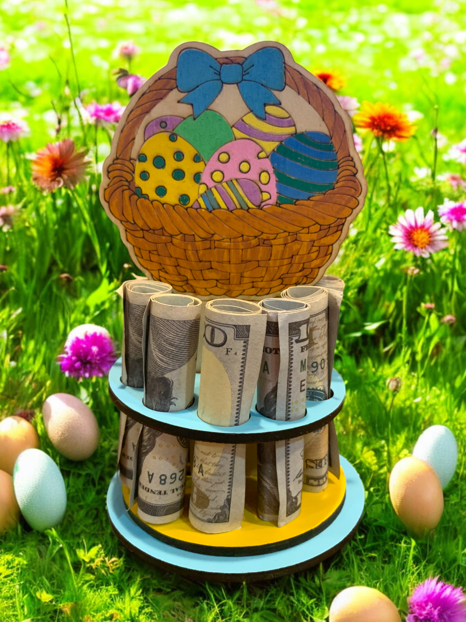 money tree basket Easter Money Tree – Cash Gift Holder with Optional Gift Box – A's Creative Treasure