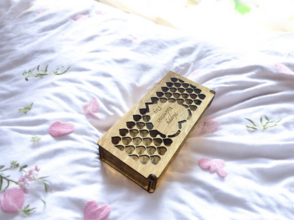 Valentine Wooden Gift Box – Baltic Birch Love Box with Rose