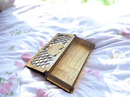 Valentine Wooden Gift Box – Baltic Birch Love Box with Rose