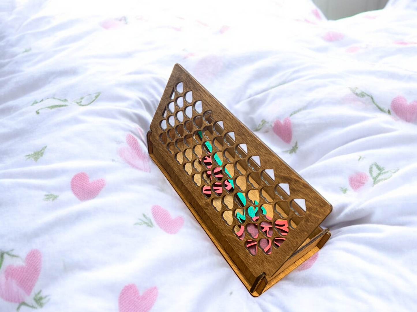 Valentine Wooden Gift Box – Baltic Birch Love Box with Rose