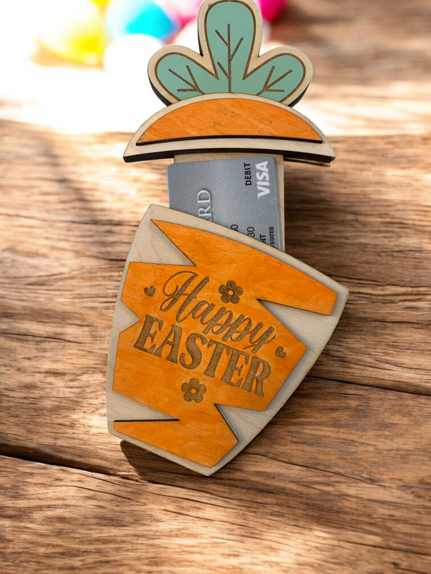 Carrot Easter Gift Card Holder