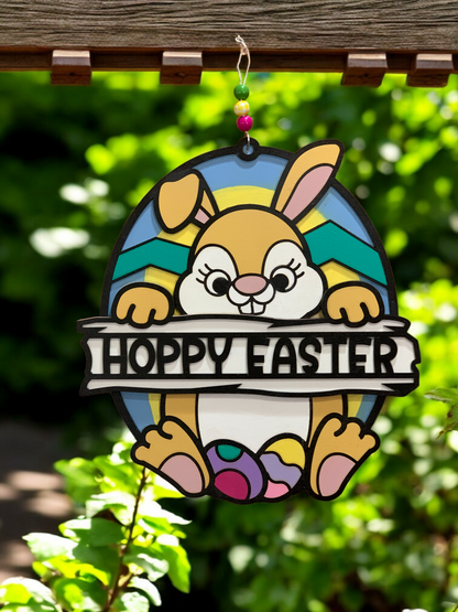 Hanging detailed Bunny sign Show