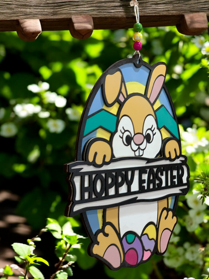 Hanging detailed Bunny sign Show
