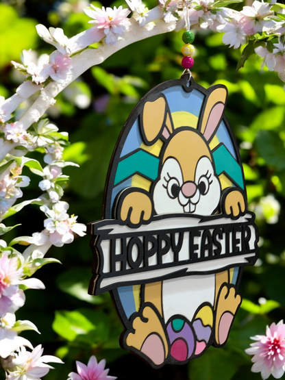 Hanging detailed Bunny sign Show