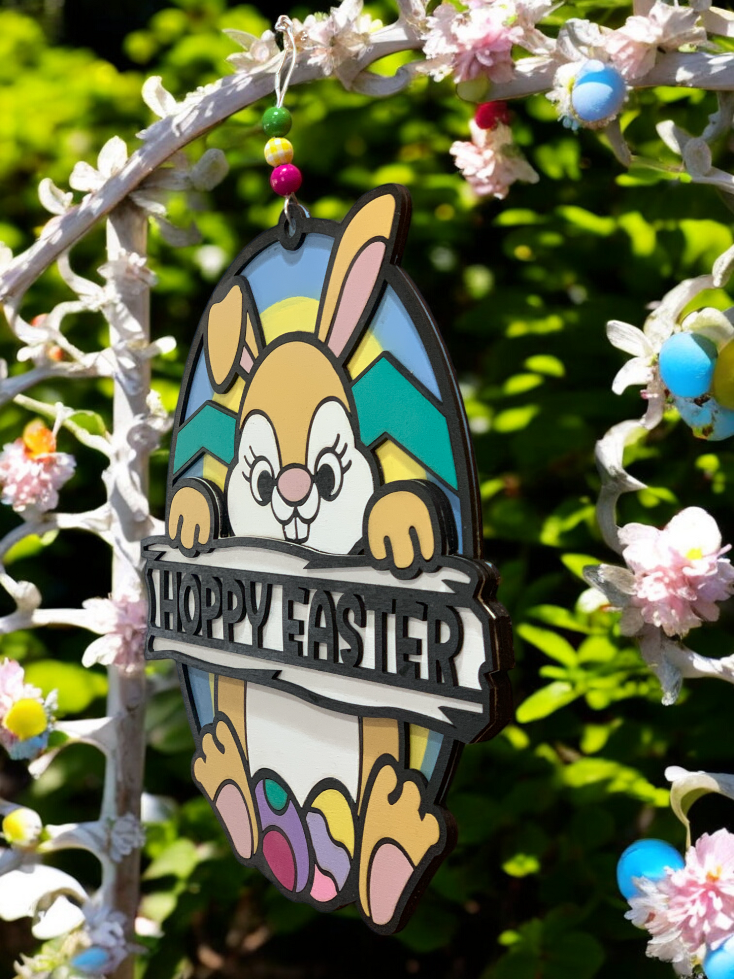 Hanging detailed Bunny sign Show