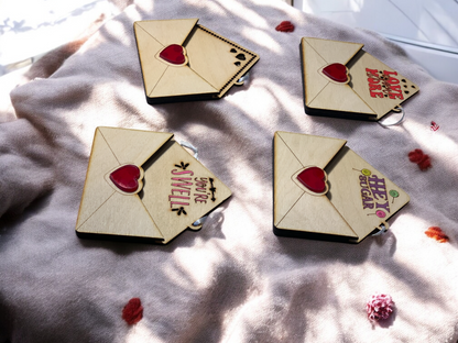 Love Letter Wooden Gift Card Holder