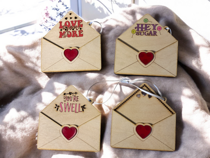 Love Letter Wooden Gift Card Holder
