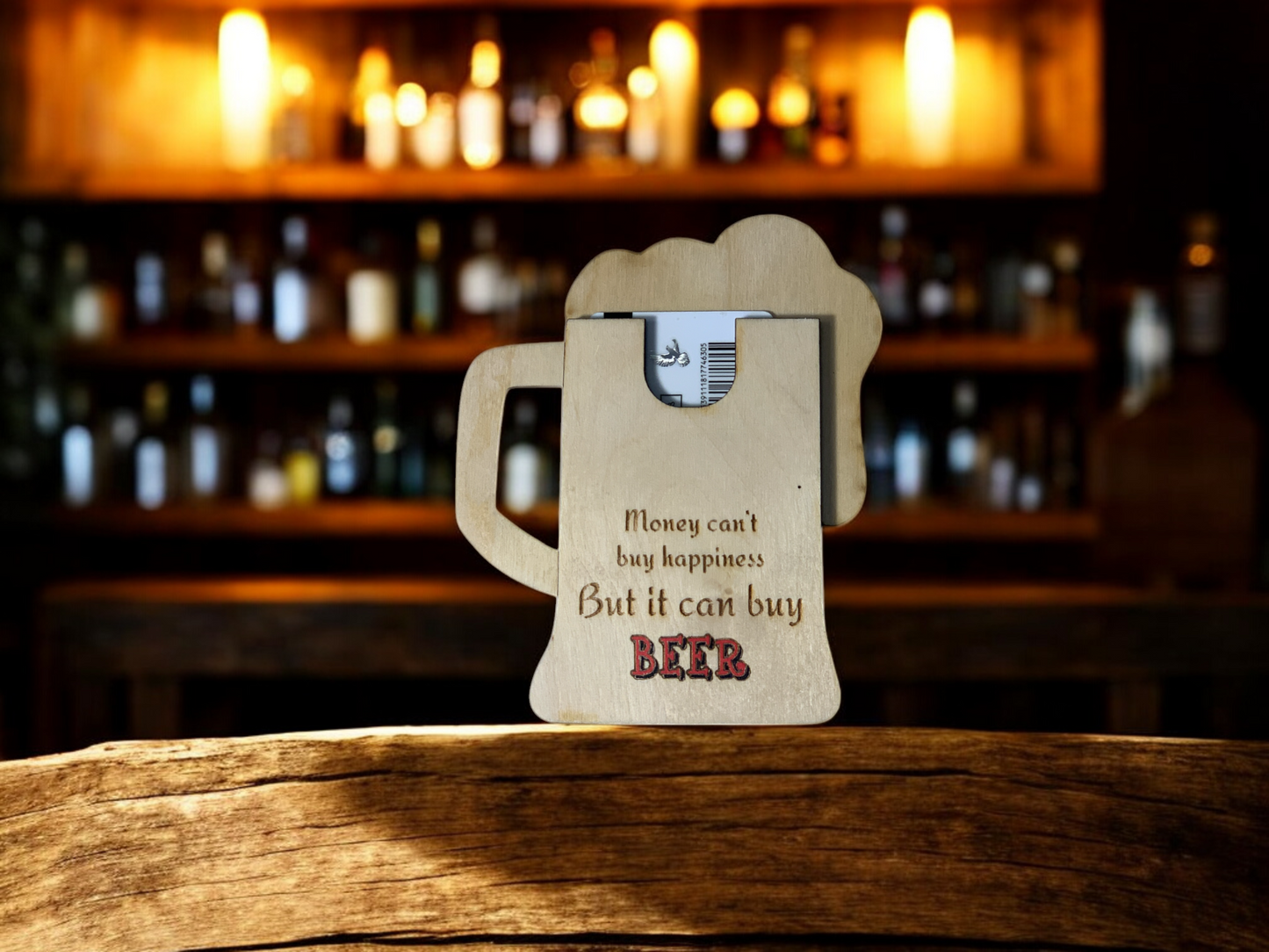 Beer Mug Wooden Gift Holder WS