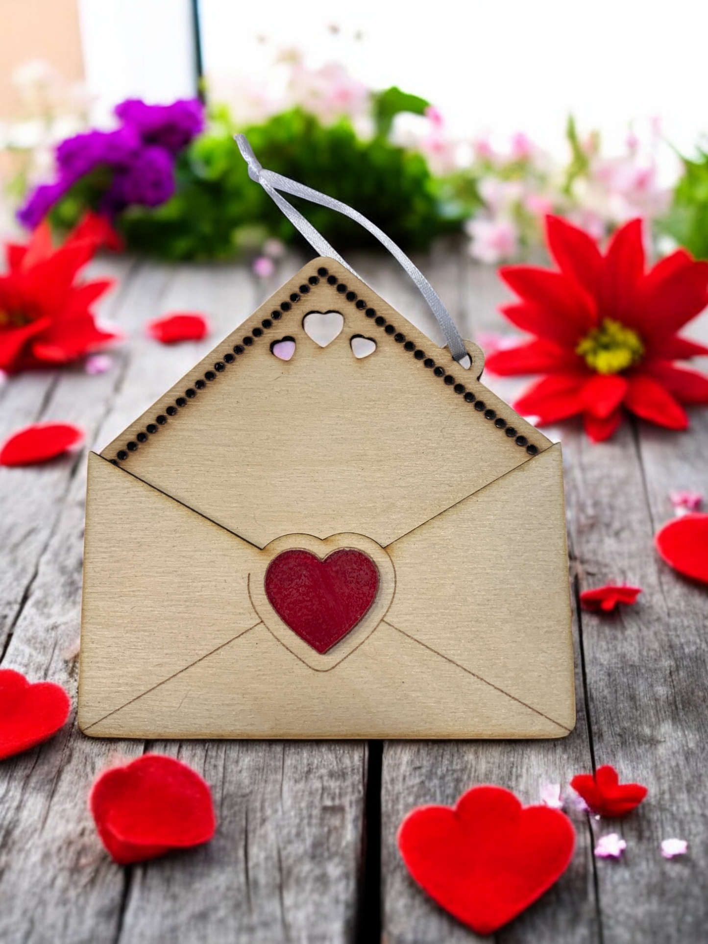 Love Letter Wooden Gift Card Holder