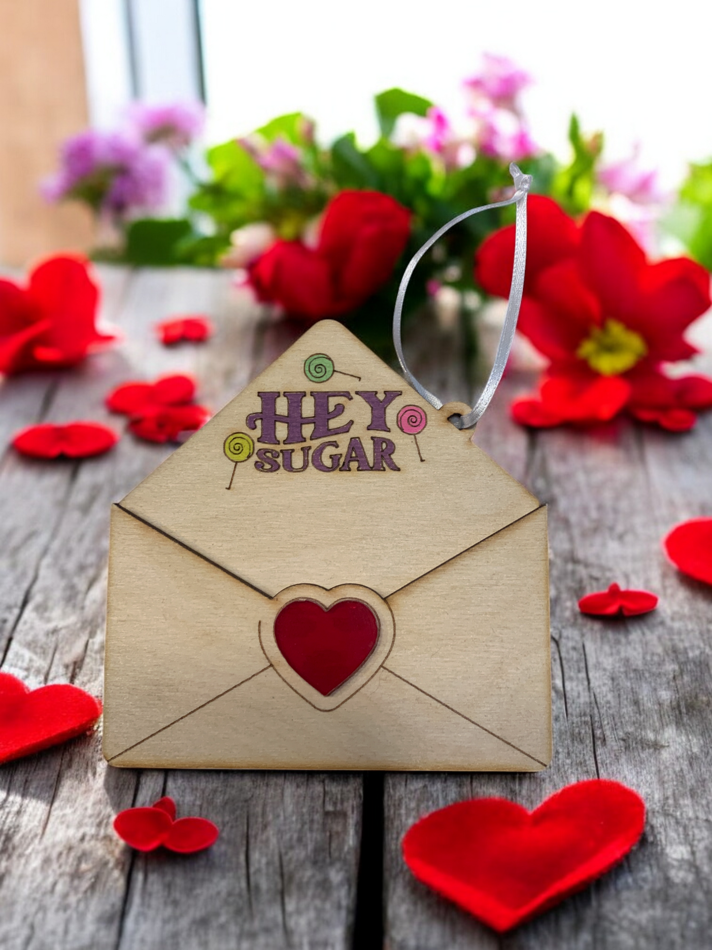 Love Letter Wooden Gift Card Holder
