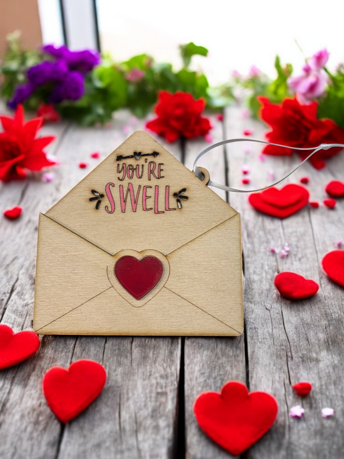 Love Letter Wooden Gift Card Holder