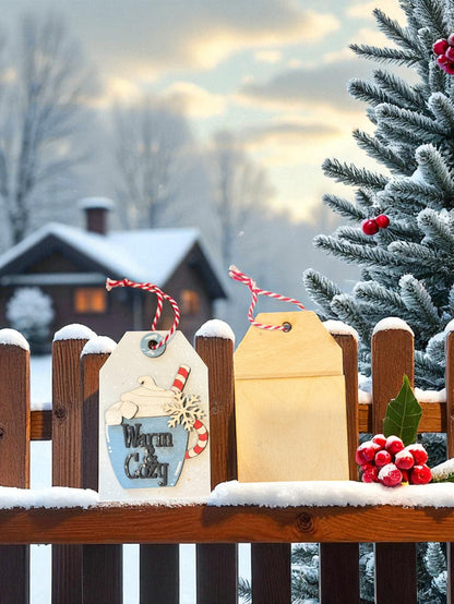 Winter Wooden Gift Card Holder – Cozy & Cute Handmade Holiday Decor