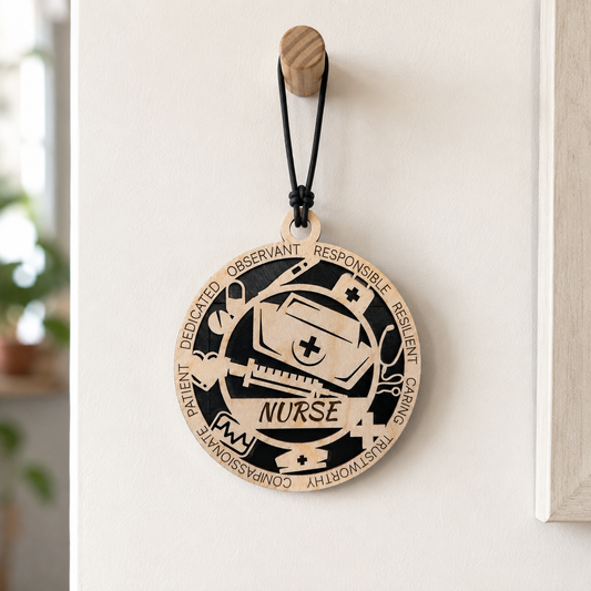 Personalized Nurse Gift Card Holder | Nurse Appreciation Gift | Handmade Wood