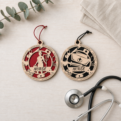 Personalized Nurse Gift Card Holder | Nurse Appreciation Gift | Handmade Wood