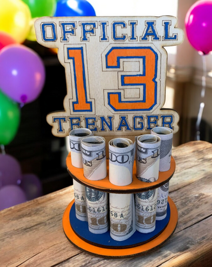 Official 13 Teenager Birthday Money Tree