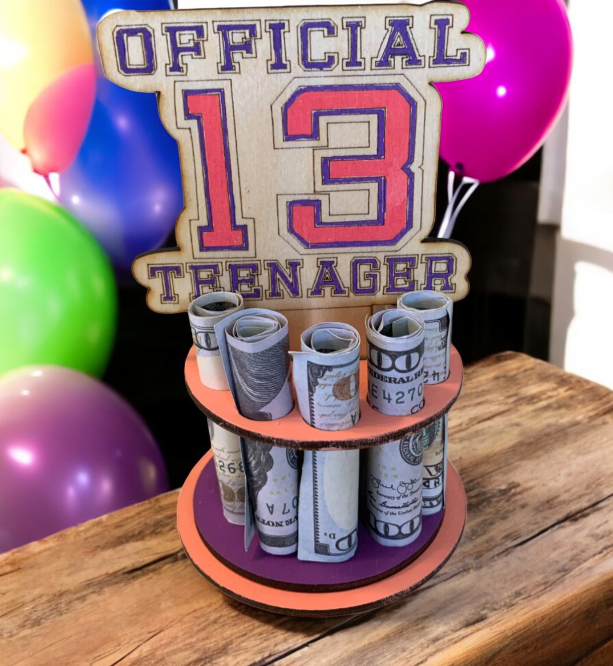 birthday money tree gift 13th Birthday Money Tree – Teen Cash Gift for New Teenagers – A's Creative  Treasure
