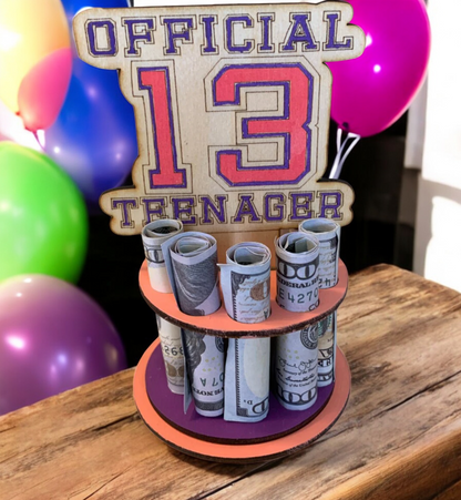 Official 13 Teenager Birthday Money Tree