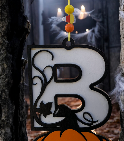 Handmade Wooden Halloween Boo Sign – Jack-O’-Lantern Design – Festive Porch or Wall Décor