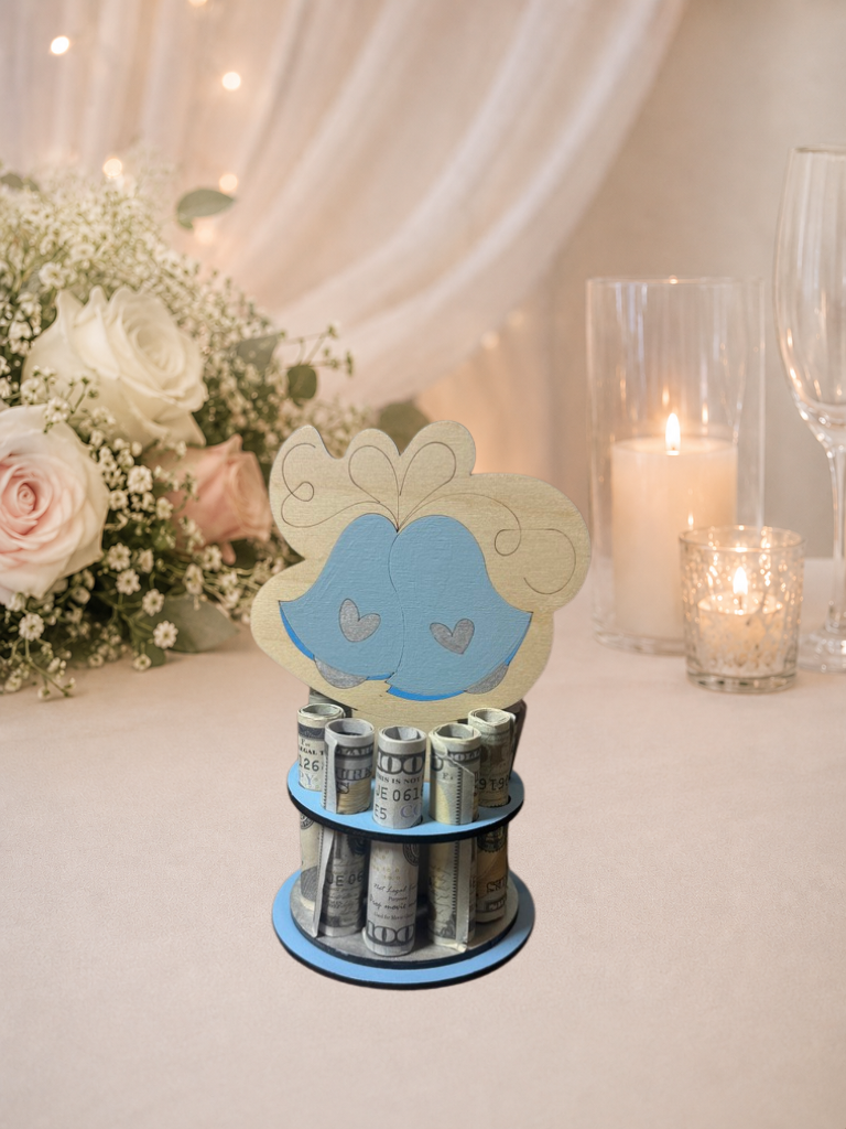 Wedding Bells Money Tree | Wedding Cash Gift | Handmade Wood