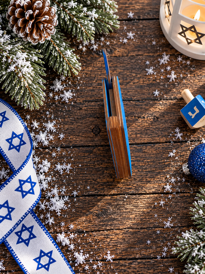Dreidel Gift Card Holder | Wood Dreidel with Hidden Gift Card | Handcrafted Hanukkah