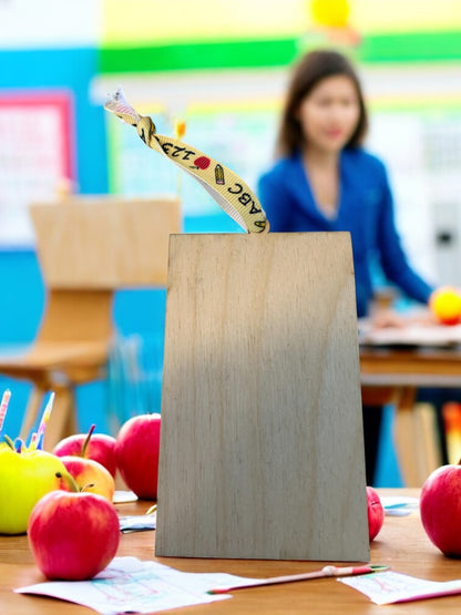 Wooden Teacher Gift Card Holder – Handmade Thank You Pencil Sign