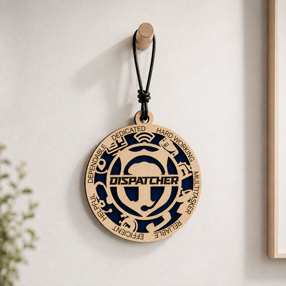 Personalized Dispatcher Gift Card Holder | 911 Dispatcher Gift | Handmade Wood