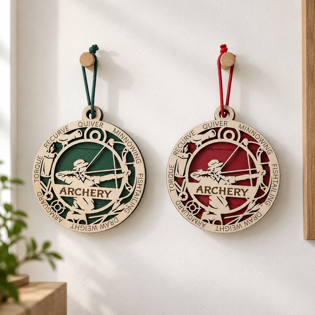 Archery Gift Card Holder | Personalized Wood Medallion | Handcrafted