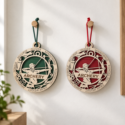Archery Gift Card Holder | Personalized Wood Medallion | Handcrafted