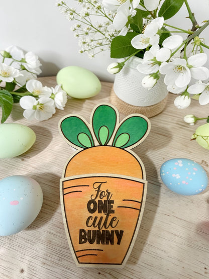 Carrot Gift Card Holder – Easter Bunny Gift Card Holder