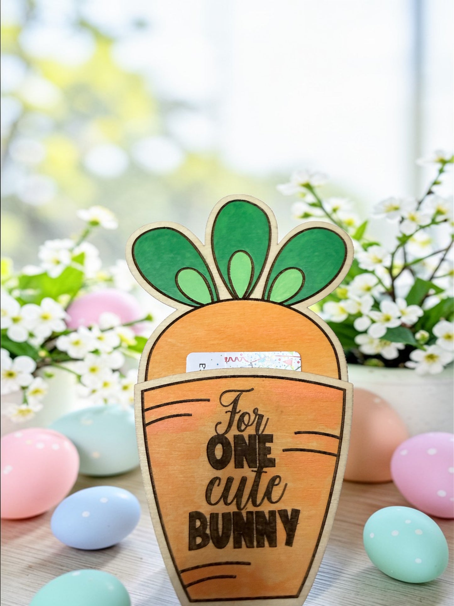 Carrot Gift Card Holder – Easter Bunny Gift Card Holder