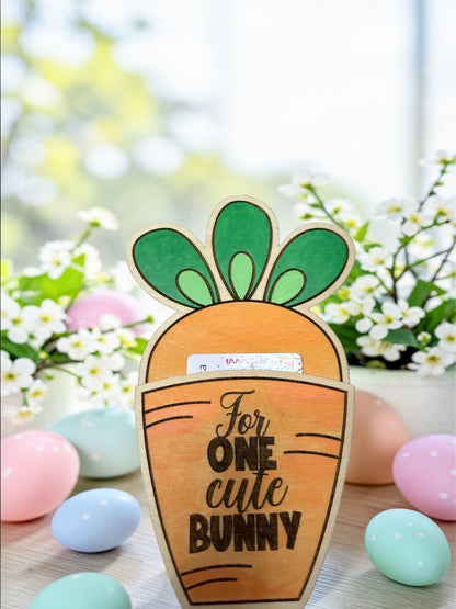 Carrot Gift Card Holder – Easter Bunny Gift Card Holder