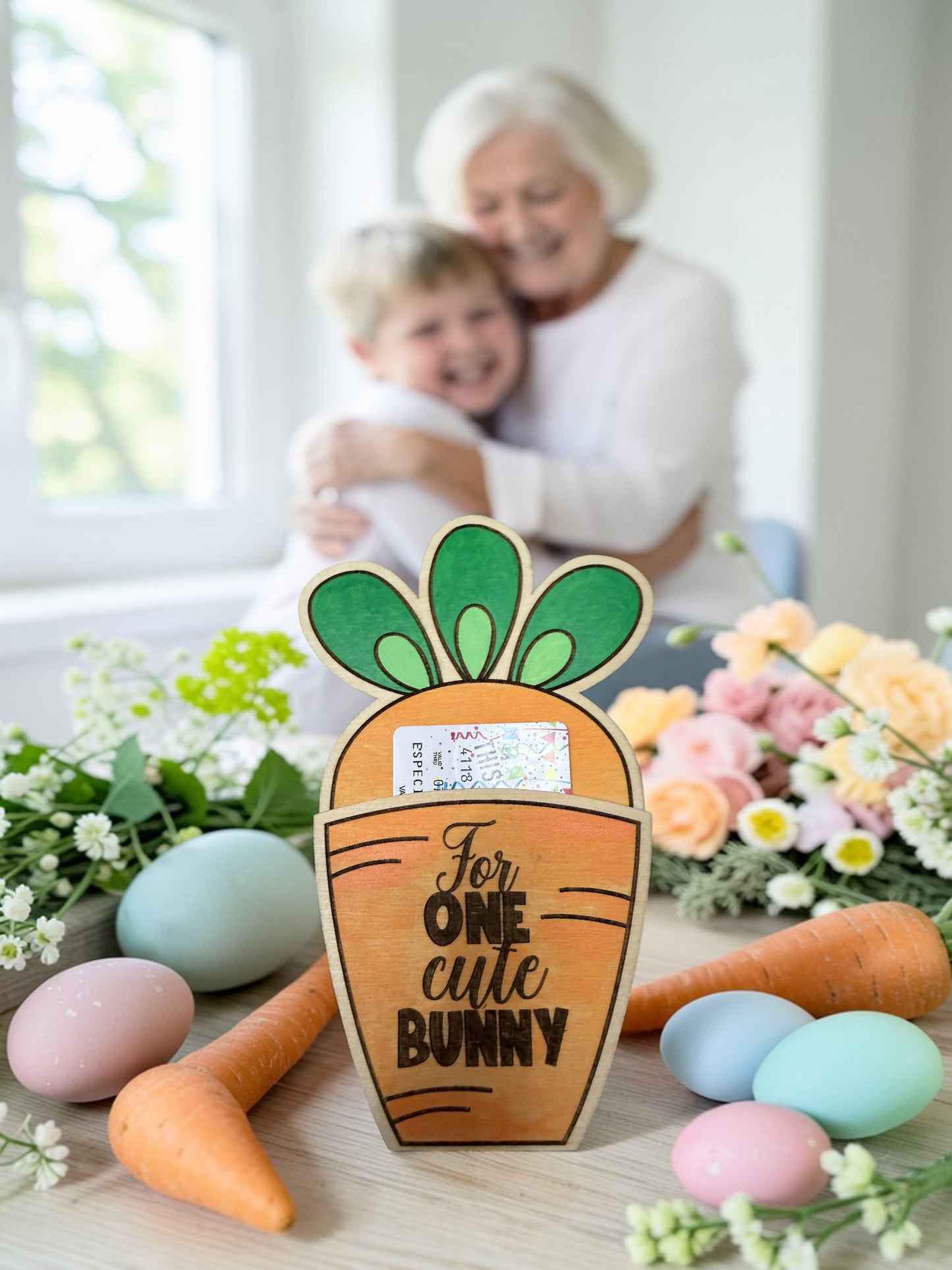 Carrot Gift Card Holder – Easter Bunny Gift Card Holder