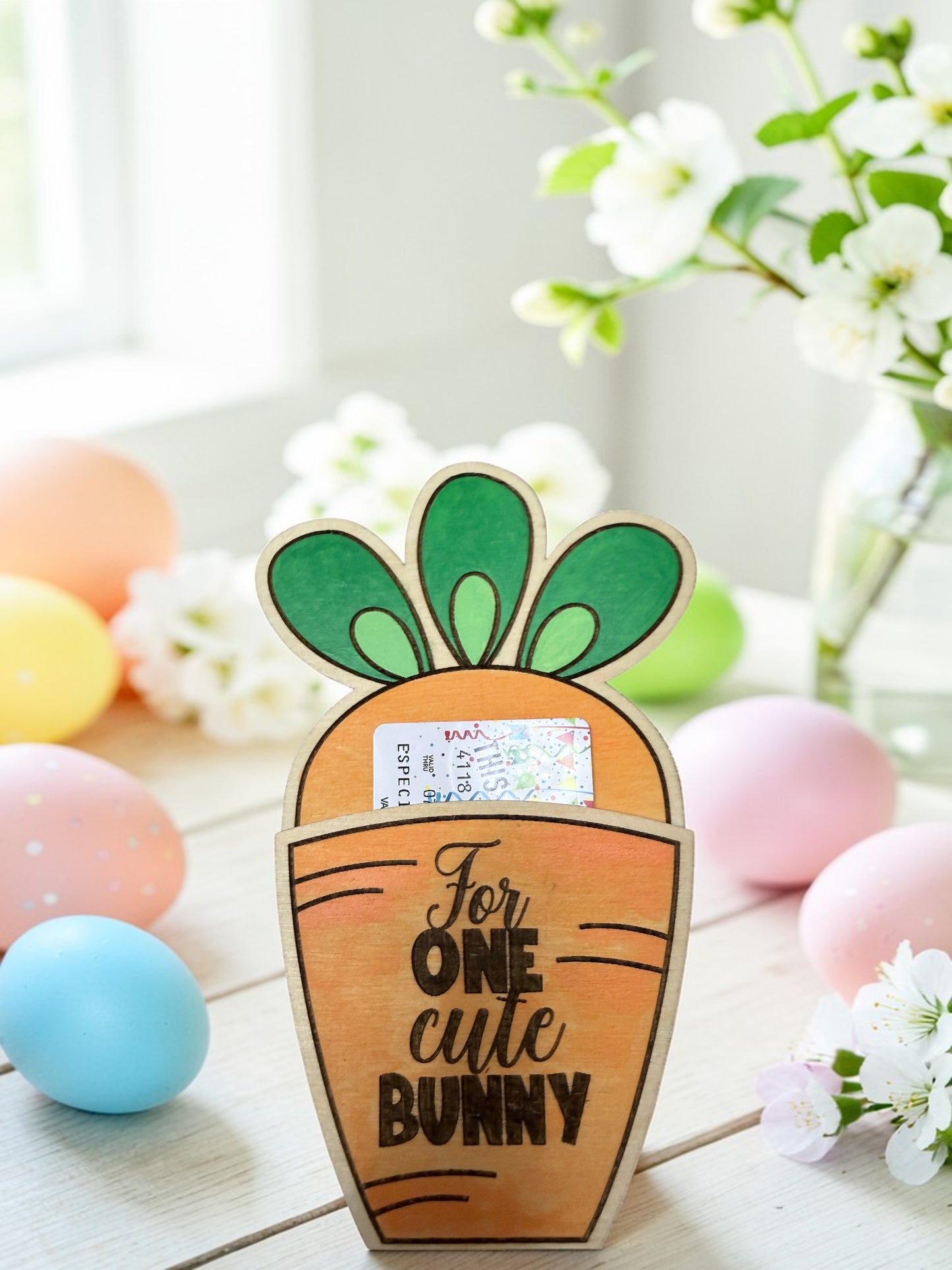 Carrot Gift Card Holder – Easter Bunny Gift Card Holder