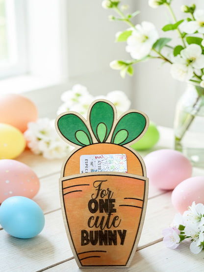 Carrot Gift Card Holder – Easter Bunny Gift Card Holder