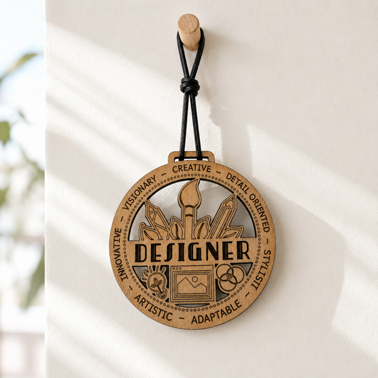Designer Gift Card Holder | Graphic Designer Gift | Handmade Wood