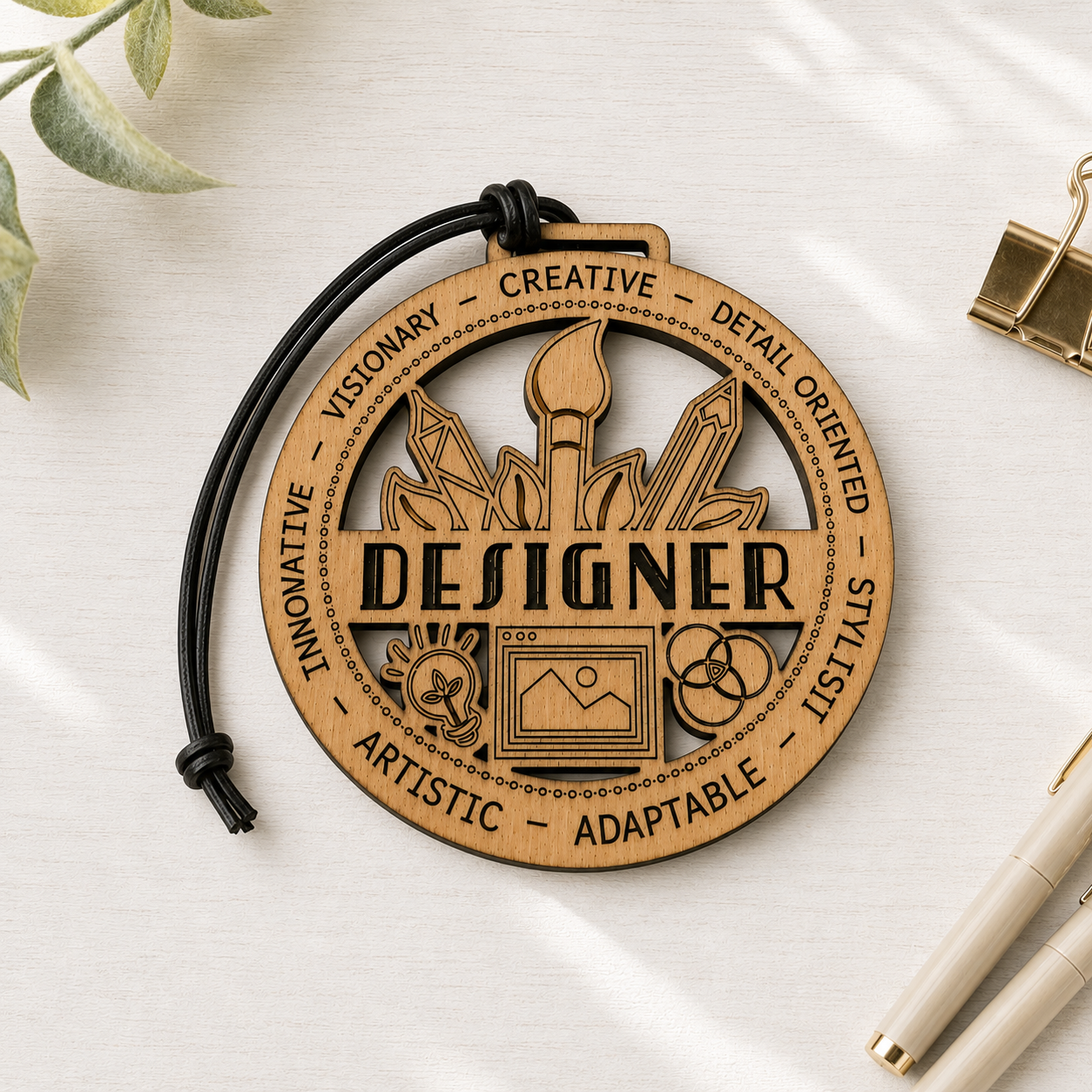 Designer Gift Card Holder | Graphic Designer Gift | Handmade Wood