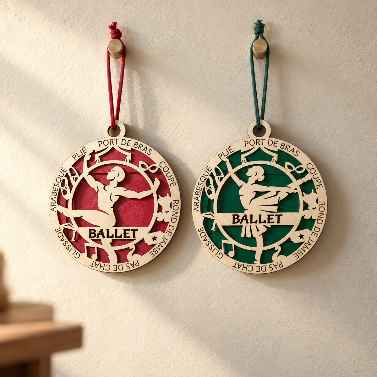Ballet Gift Card Holder | Personalized Wood Medallion | Handcrafted