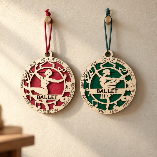 Ballet Gift Card Holder | Personalized Wood Medallion | Handcrafted