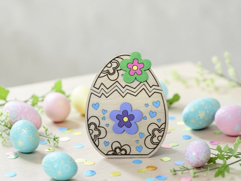 Easter Egg Gift Card Holder – Wooden Pull-Out Easter Gift Card Holder