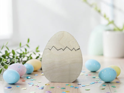 Easter Egg Gift Card Holder – Wooden Pull-Out Easter Gift Card Holder