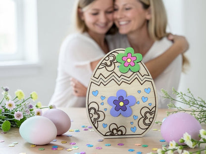 Easter Egg Gift Card Holder – Wooden Pull-Out Easter Gift Card Holder
