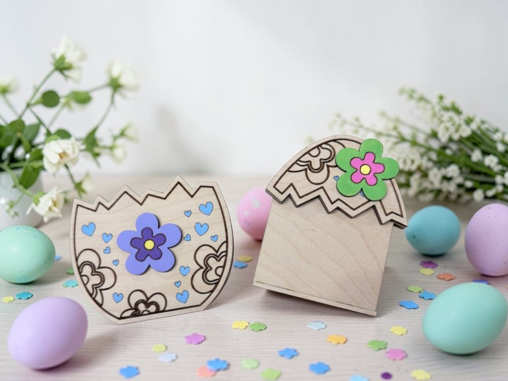 Easter Egg Gift Card Holder – Wooden Pull-Out Easter Gift Card Holder