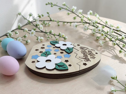 Easter Blessings Gift Card Holder – Wooden Pull-Out Easter Gift Card Holder