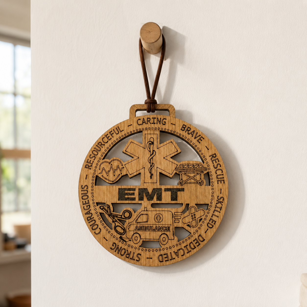 EMT Gift Card Holder | Emergency Medical Technician Gift | Handmade Wood